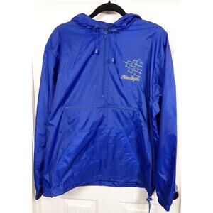 Blue Angels Embroidered Pullover Windbreaker Anorak Jacket M Luna Pier USN Navy